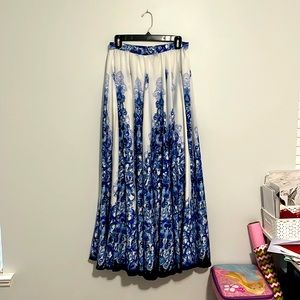 Blue and white skirt